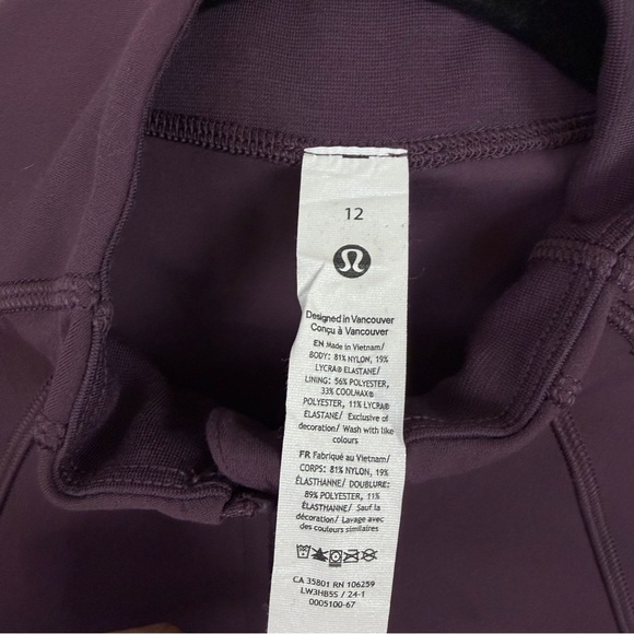 Lululemon Define Cropped Jacket Nulu Size 12 Grape Thistle Purple LW3HB5S GPTH - Picture 10 of 11